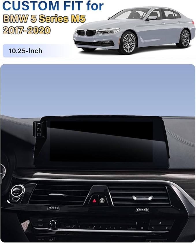 SKYLOTEC Phone Holder for BMW 5 Series M5 2017-2020 Accessories 10.25-Inch Screen Fixed Clip, Car Magnetic Phone Mount Compatible with MagSafe, Strong Magnets 15W Wireless Charger Cell Phone Holder