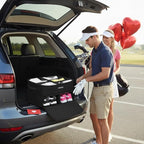 YOREPEK 2 Layer Golf Trunk Organizer, Golf Gifts for Men with Separate Ventilated Compartment for 2 Pair Shoes, Waterproof Car Trunk Locker for Balls, Tees, Clothes, Gloves, Gifts for Golfers