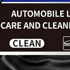 Leather Cleaner for Car Interior - Cream, 120g Conditioned Paste for Vehicle Upholstery, Stain Remover with Wax Base, Detailing Supply, Gloss Restorer for Seats, Consoles and Dashboards