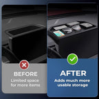 Dashboard Storage Tray Dash Organizer for Ford Maverick 2026 2025 (Only for 13.2 inch Screen), Interior Accessories Center Console Behind Screen Storage Box for 2025-2026 Maverick, Black