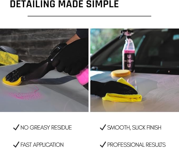 Uku Quick Wax – Instant High-Gloss Spray Car Wax, Easy Spray-On Wipe-Off Paint Sealant & Water Repellent – 25 fl oz