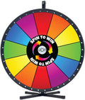 Spin to Win Table Stand Dry Erase Prize Wheel – 30 Inch Desktop Spinning Game Wheel, Durable Wood Construction, Balanced for Fair Odds, Trade Show Raffle Event, Standard