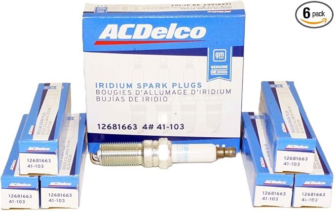 ACDelco 41-103 Professional Iridium Spark Plug (6 Pack)