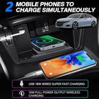 Wireless Car Charger for Honda Accord 2018 2019 2020 2021 2022, Wireless Fast Phone Charging Pad, Fit for Honda 10th Gen Accord Hybrid LX/Sport/EX/EX-L/Touring Interior Accessories Upgrades