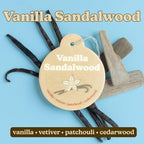 Happy Wax Earthy Mix Car Charms 4-Pack - Includes: Moonshadow, Pine Forest, Vanilla Sandalwood and Vintage Leather