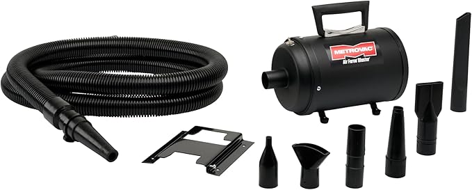 METROVAC B3-CDAFBR Air Force Blaster, Lightweight Car & Motorcycle Vacuum Cleaner, Dryer w/Accessories, Truck Air Duster, Car Cleaning Supplies