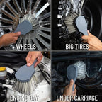 Chemical Guys All Duty Brush Kit, ACCG09 Wheel Works Brush + ACCG02 Nice & Stiff Heavy Duty Carpet & Interior Brush + ACCG05 Big Blue Stiffy Heavy Duty Brush + ACCG08 Wheelie Exterior Surface Brush