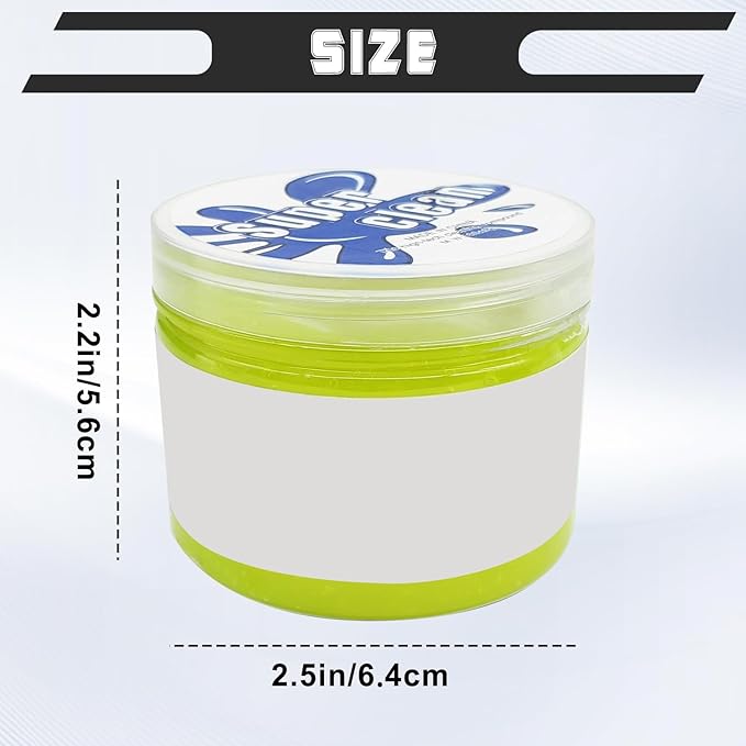 Car Cleaning Gel Clean Putty, Universal Auto Interior Cleaner Slime, Auto Detailing Tools Accessories for Cleaning Vehicle Interiors/Electronic Products/Homes/Offices, Gifts for Men Women (Yellow)
