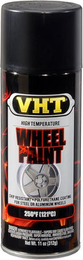 VHT SP183-6PK High Temperature Wheel Paint – Satin Black Spray Paint - 11 oz Aerosol Can, 6-Pack