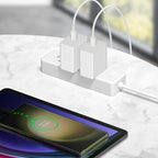 45W Type C Charger, 10FT USB C Charger 2-Pack iPhone 15 16 Charger with iPhone 16/16 Plus/16 Pro/16 Pro Max/iPhone 15/15 Pro Max/iPad Pro/AirPods/Galaxy S25 S24 S23 S22 S21,Android Charger(White)