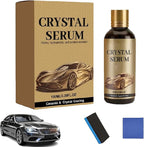 100 Ml/3.38oz Cristal Serum Ultra Car, Crystal Serum Ceramic Coating for Cars, 9h Graphene Ceramic Car Coating Kit, Professional Auto Restore for Paint, Glass & Wheel, Anti Scratch (1pc)