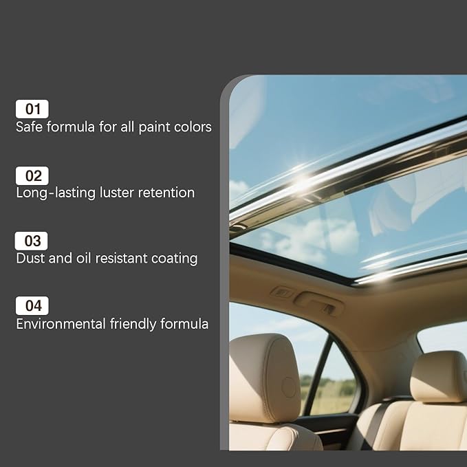 Ceramic Car Coating Kit - Crystal Serum, Crystal Serum Advanced Graphene Ultra Ceramic Coating for Cars, 9h+ Hardness Professional Ceramic Coating For Paint Glass & Wheel (3 PCS)