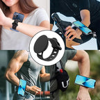 Super Strong Gym Fitness Secure Silicone Strap Phone Mount for MagSafe Compatible Devices, Multi use for Gym Equipment Stroller Treadmill Peloton Exercise Bikes and anything Magnet stick on to