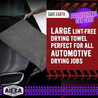 AIDEA Microfiber Towels for Cars-4PK, Large Professional Car Drying Towel, Scratch-Free & Absorbent Drying Towel for Cars, SUVs, RVs, Trucks, and Boats, 24inx 31in, Grey