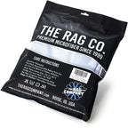 The Rag Company - Premium Window, Glass, Mirror & Chrome Detailing Towels - Professional Korean 70/30 Microfiber Blend, Lint-Free, Streak-Free, 350gsm, 16in. x 16in, Light Blue (5-Pack)
