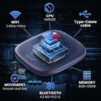 CarlinKit CarPlay Ai Box Magic Box Android 13.0 System Wireless CarPlay Adapter Android Auto Support Netflix YouTube Google GPS+Glonass 4GNetwork.for iPhone & Android Phone,Wired to Wireless,8GB+128GB