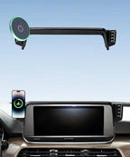 Car Phone Holder for KIA Telluride 2019 2020 2021 2022 Accessories 15W MagSafe Fast Wireless Charger Cell Phone Mount Apply to 10.25 Inch Touch Screen Fixed Clip 360° Rotation