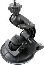 Delkin Devices Fat Gecko Mini Suction Camera Mount - Powerful Suction Cup Camera Mount for Car, Motorcycle, Desk, Window | Secure and Adjustable Action Camera Holder for Video Recording
