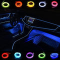 ABALDI 5m/16ft USB Neon EL Wire Lights Glowing Electroluminescent Wire Light String Strip for Xmas Party Indoor Outdoor Festival Decoration(Blue)