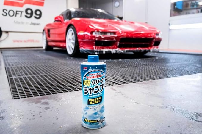SOFT99 Neutral Shampoo Creamy Type 1000ml pH Neutral Car Wash Soap Thick Creamy Foam Auto Shampoo Safe for Coated & Waxed Cars High Lubrication Hand Wash & Foam Cannon Compatible