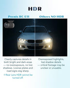 PERNIS 4K Dash Cam Front and Rear, STARVIS Sensor, Free Card Included, 2.4GHz WiFi Dual Dash Camera for Cars, Built-in GPS, Night Vision, G-Sensor, Emergency Lock, 3.16'' IPS, Parking Mode