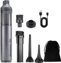 Cordless Handheld Vacuum for Car & Home - 16000pa Powerful Suction, Rechargeable, Lightweight, with Storage Bag, Ideal for Pet Hair/Car Detailing/Sofa （Grey）
