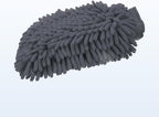 HARFINGTON Chenille Microfiber Car Wash Mitts 9" x 5.5" Scratch Free Wash Gloves Absorbent Double Sided Plush Cleaning Drying Mitts for Car Washing Home Clean Grey