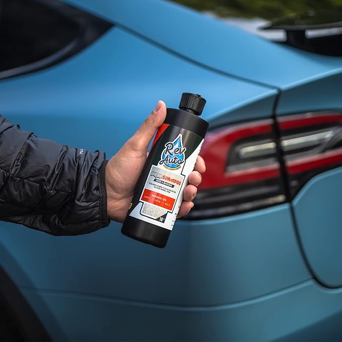 Rev Auto Wrap Shampoo – pH Balance High Foaming Soap For All Vinyl Wrap Finishes | Wrapped Vehicle Maintenance Soap | pH Neutral Wrap Car Wash Soap (1 Gallon)