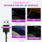 Starlinkmats LED Car Floor Mats - Black Automotive Carpet with App Control, Waterproof & Washable, Creates a Romantic Atmosphere for Dates