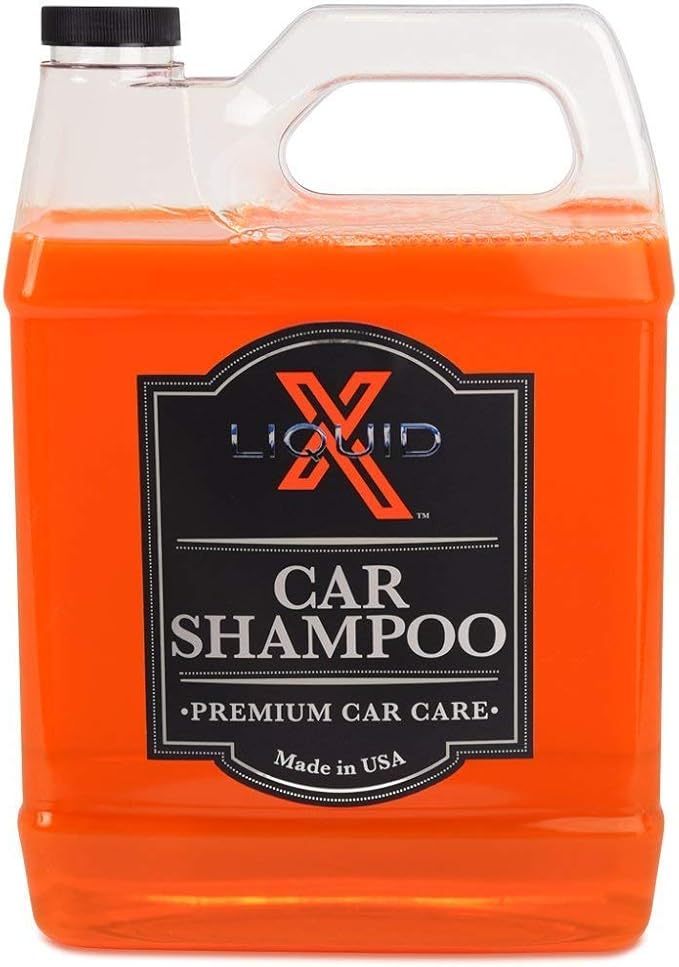Liquid X Car Shampoo - Ultra Sudsy Car Wash, pH Neutral Formula for Safe Washing - Highly Concentrated Ultra Foam (1 Gallon)