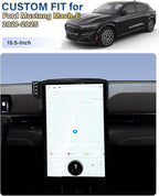 SKYLOTEC Phone Holder for 2021-2025 Ford Mustang Mach E Accessories 15.5-Inch Screen Fixed Clip, Car Magnetic Phone Mount Compatible with MagSafe, Magnets 15W Fast Wireless Charger Cell Phone Base