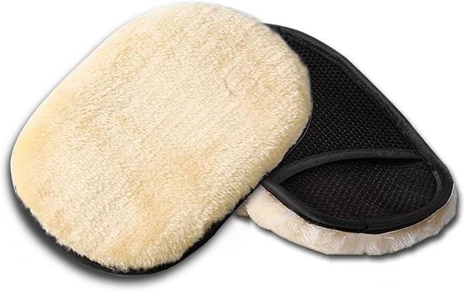 5pack Car Wash Mitt, House Cleaning Glove, Home Dusting Cloth Imitation Wool Gloves 2 pcs Yellow