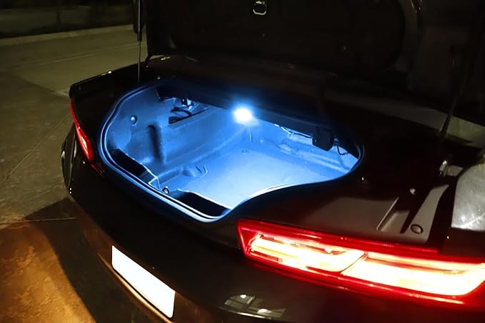 iJDMTOY 18-SMD Aqua Ice Blue Full LED Trunk Cargo Light Assembly Kit, Compatible With Chevrolet Camaro Cruze Trax Spark, Compatible With Cadillac XTS, Buick Lacrosse, GMC Acadia etc