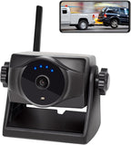 1080P Magnetic Wireless Backup Camera, 90 Days Standby Rechargeable Battery, Waterproof Rear/Front View Camera for Hitching Boat Trailer Horse Pickup RV Car for iPhone iPad Android