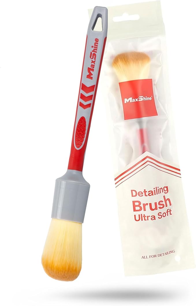 Maxshine Large #14 Universal Ultra Soft Detailing Brush – Professional Brush for Interior, Exterior, Leather Seats, Engine Bay & Wheels – Premium Car Care Detailing Tool