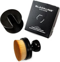 Blackline Reusable Tire Shine Applicator Brush – Soft Bristle Tool for Even Application, Ergonomic Grip with Drainable Stand, Mess-Free Gel & Liquid Tire Dressing Brush for Trim and Rubber Surfaces