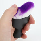 Car Detailing Brush, Soft Bristle Cleaning Brush, Scratch-Free Auto Duster Tool for Dashboard, Air Vents, Leather & Interior Cleaning (Black&Purple with Cap)