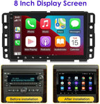 Android 13 Car Radio Stereo Upgrade for 2006-2013 Chevrolet Impala 8 Inch Touch Screen GPS Navi Head Unit Radio Double Din Car Stereo w/Wireless Carplay & Android Auto Bluetooth BT DSP SWC