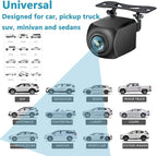 1080P Alarm Sensor Backup Camera Rear View Reverse Camera Universal for Pickup Truck Car SUV 170 Degree Perfect Angle Night Vision IP69 Waterproof DLD01