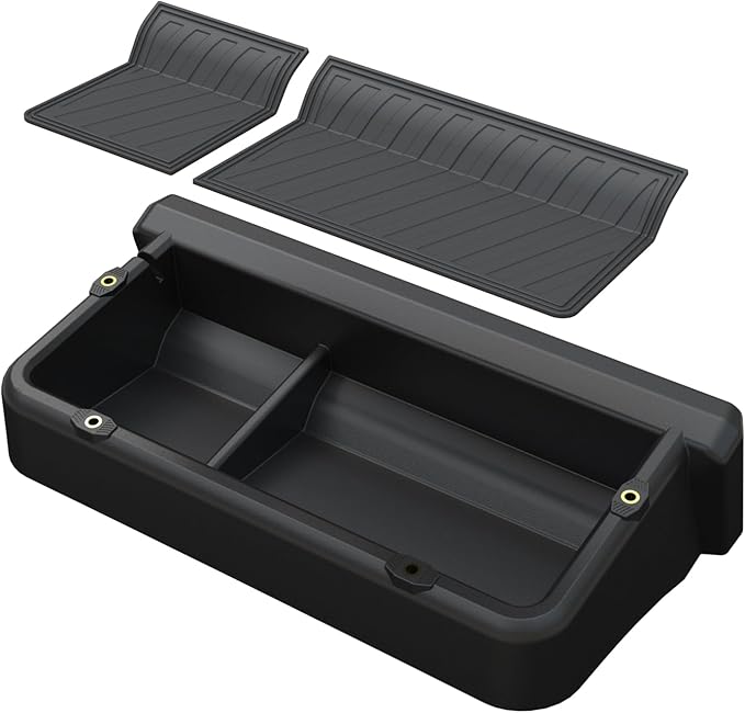 Dashboard Behind Screen (14-Inch) Storage Box for 2026 2025 2024 Toyota Tacoma & 2025 2026 4Runner Accessories, Center Console Organizer Tray with Anti-Slid Silicone Pad (14 Inch Screen only)