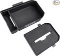 CDEFG 2PCS for 2024 2025 Land Cruiser Center Console Organizer Tray 2024 2025 Land Cruiser Accessories Middle Console Organizer with Tissue Slot Storage Box(for Trims W/O Cool Box Only)