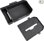 CDEFG 2PCS for 2024 2025 Land Cruiser Center Console Organizer Tray 2024 2025 Land Cruiser Accessories Middle Console Organizer with Tissue Slot Storage Box(for Trims W/O Cool Box Only)