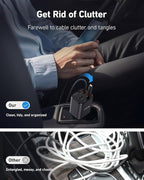 2Pack iPhone Car Charger Retractable Fast Phone Chargers, 4 in 1 Car Charger Cigarette Lighter Adapter with 2 Cables 30 Inch and 2 USB Ports, for iPhone 17/16/15/14/13/Pro, Gifts for Women Men