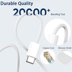 for iPhone 17 Charger Fast Charging,10Foot Long USB C Cable with 20W PD iPhone 17 Pro Max Charger USB C Fast Charging Block for iPhone 17/17 Air/17 Pro/17 Pro Max/16 Plus/16 Pro Max/15/15 Pro Max/iPad