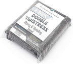 The Rag Company - Double Twistress (2-Pack) Professional Korean 70/30 Blend, Twist Loop Microfiber Drying Towels Car Detailing, Lint-Free, Streak-Free, Multipurpose Use, 850gsm, 20in x 24in, Grey