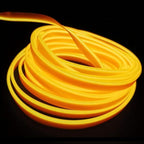 ABALDI 5M/16FT Neon Light El Wire LED USB Strip Lights for Cars Halloween Christmas Xmas Festival Parties Decoration(5m,USB,Yellow)