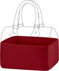 DGAZ Silk Purse Organizer Insert Fits LV Speedy 16/20/25/30/35/45 bags，Silky Smooth Bag Organizer，Luxury Handbag & Tote Shaper（Wine Red，SP35）