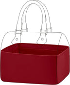 DGAZ Silk Purse Organizer Insert Fits LV Speedy 16/20/25/30/35/45 bags，Silky Smooth Bag Organizer，Luxury Handbag & Tote Shaper（Wine Red，SP20）