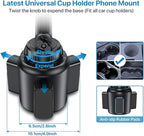 Miracase Cup Phone Holder for Car, [Upgraded Version] Adjustable Long Neck Car Cup Holder Phone Mount Cradle Friendly Compatible with iPhone Samsung Google and All Smartphones, Red
