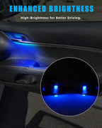 Blue LED Inner Door Handle Bowl Mood Light for 2018 2019 2020 2021 2022 2023 2024 Camry, Classy Interior Illumination, Decorative Interior Mood Lighting, 4PCS